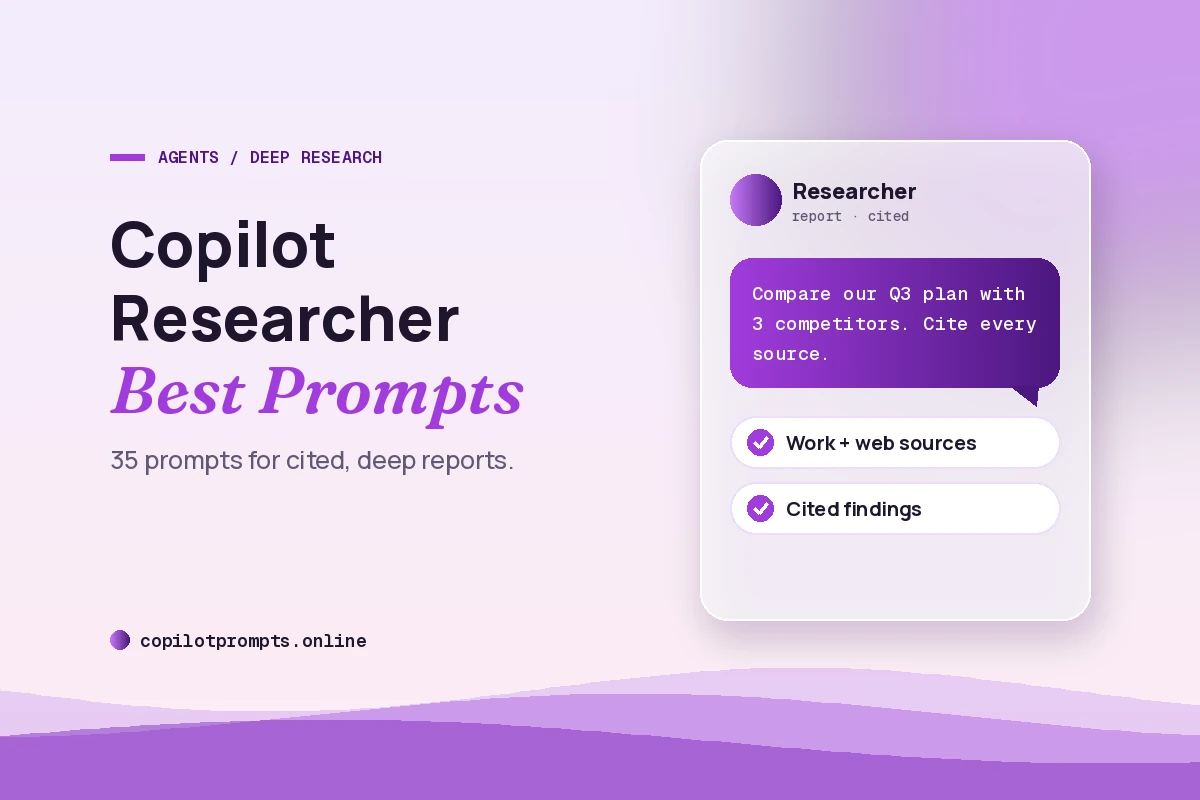 Best prompts for microsoft copilot researcher featured image