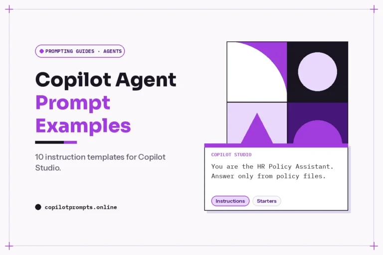 Copilot agent prompt examples featured image