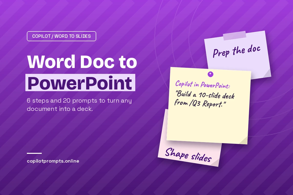 Copilot create powerpoint from word document featured image