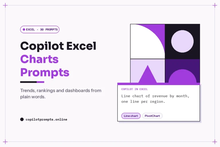 Copilot excel charts prompts featured image
