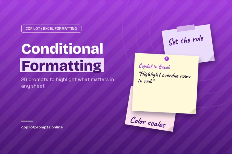 Copilot excel conditional formatting featured image