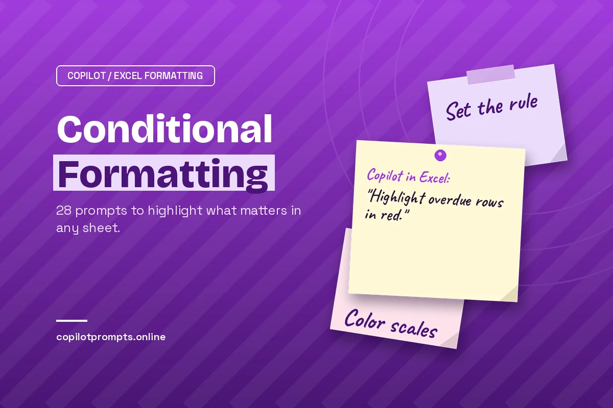 Copilot excel conditional formatting featured image