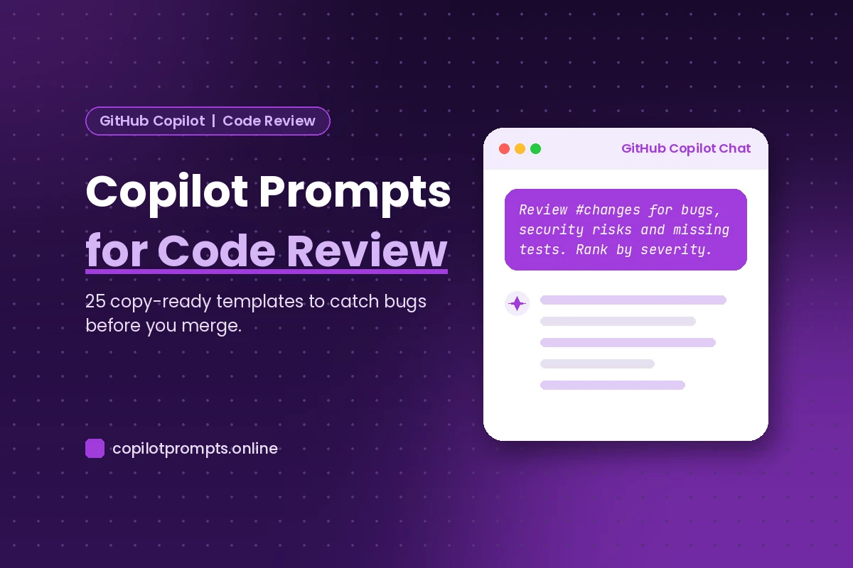 Copilot prompt for code review featured image