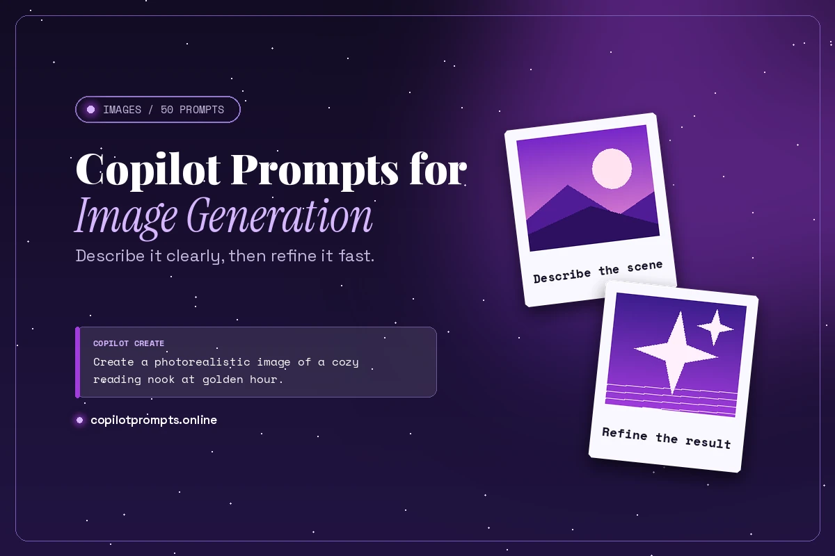 Copilot prompt for image generation featured image