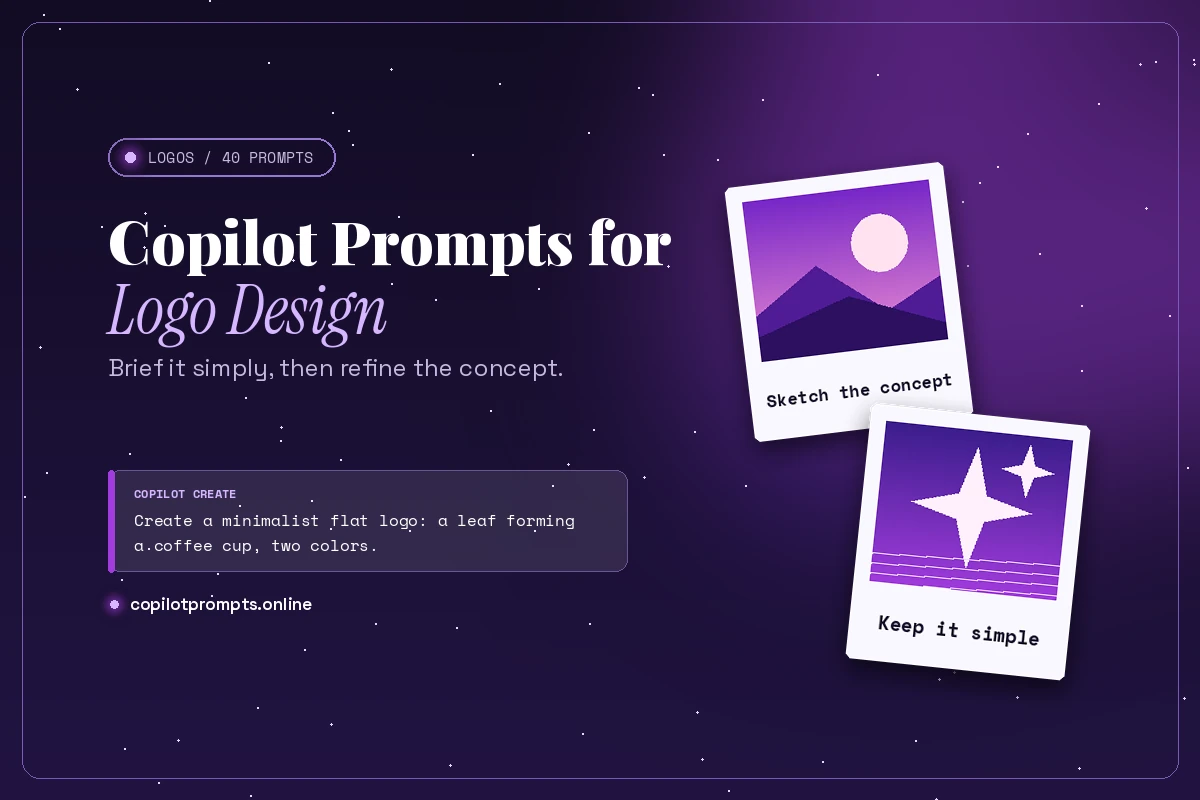 Copilot prompt for logo design featured image