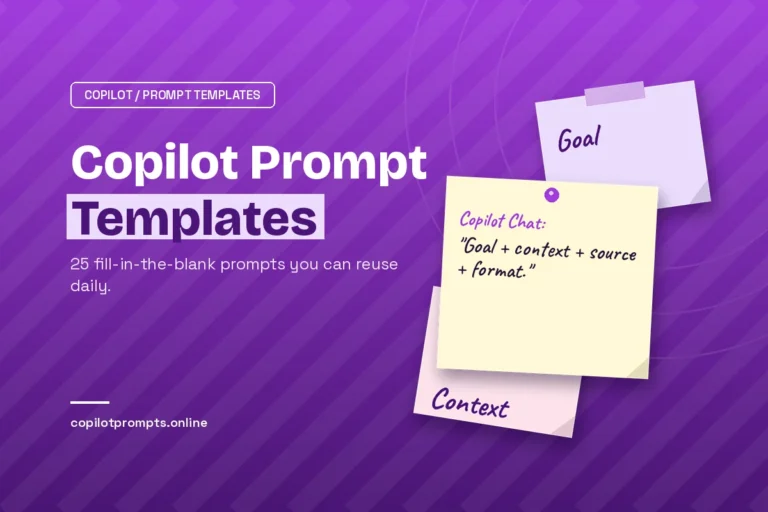 Copilot prompt template featured image