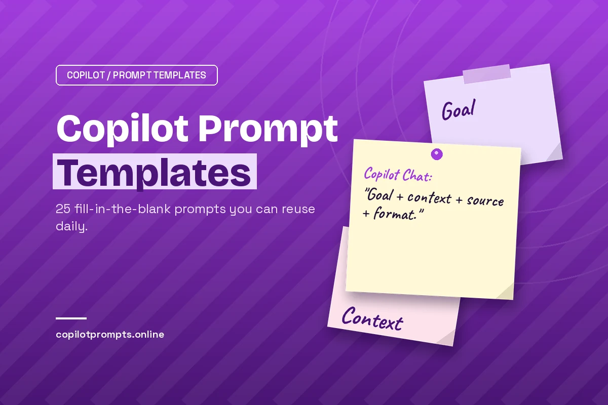 Copilot prompt template featured image