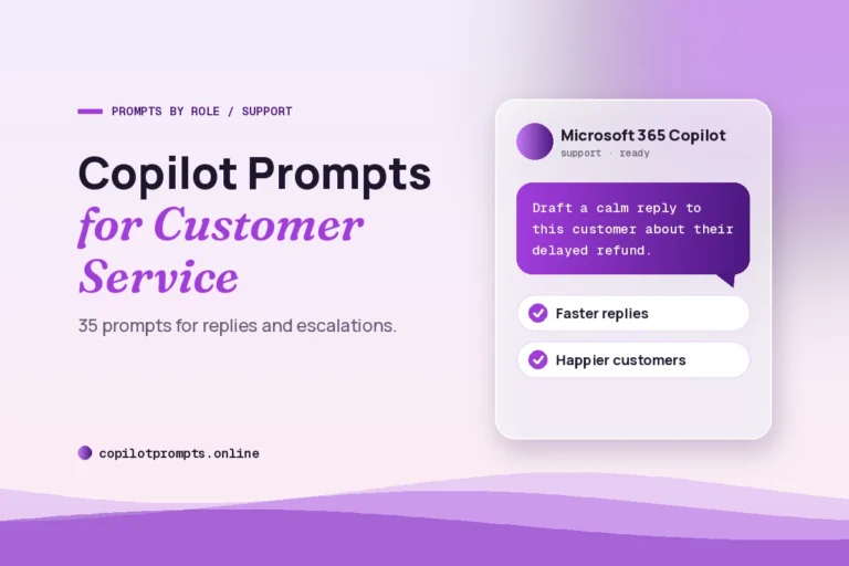 Copilot prompts for customer service featured image