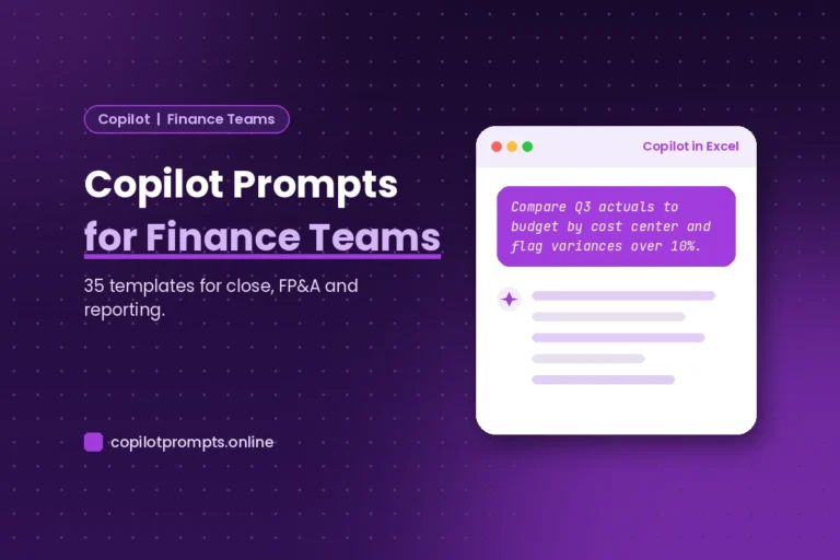 Copilot prompts for finance featured image