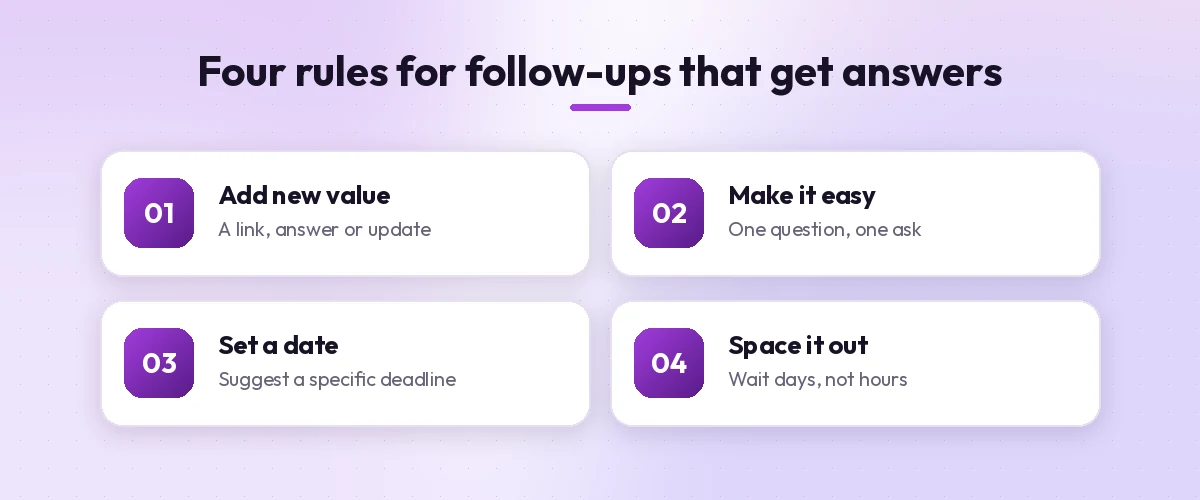 Four rules that make Copilot follow-up email drafts get replies