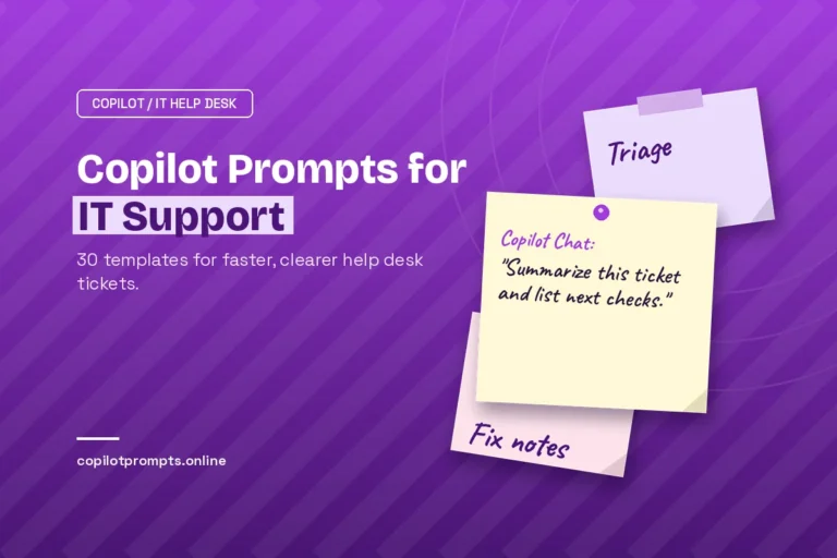 Copilot prompts for it support featured image
