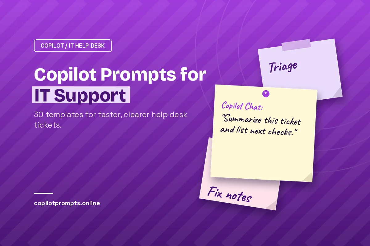 Copilot prompts for it support featured image