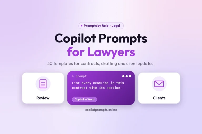 Copilot prompts for lawyers featured image