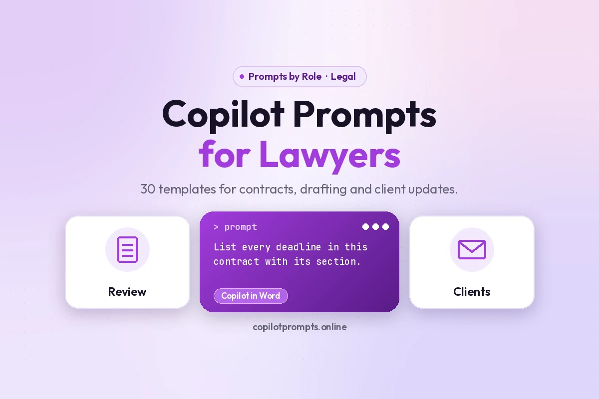 Copilot prompts for lawyers featured image