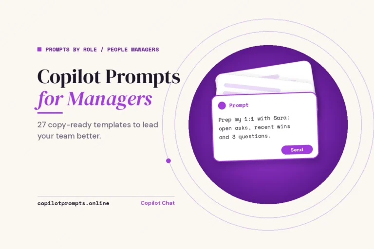 Copilot prompts for managers featured image