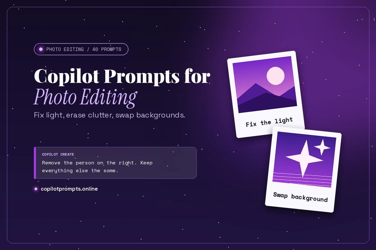 Copilot prompts for photo editing featured image