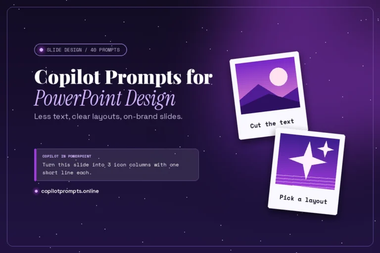 Copilot prompts for powerpoint design featured image