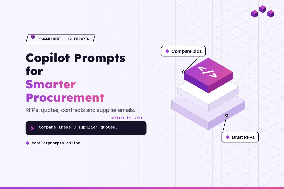 Copilot prompts for procurement featured image