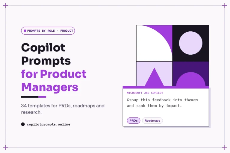 Copilot prompts for product managers featured image