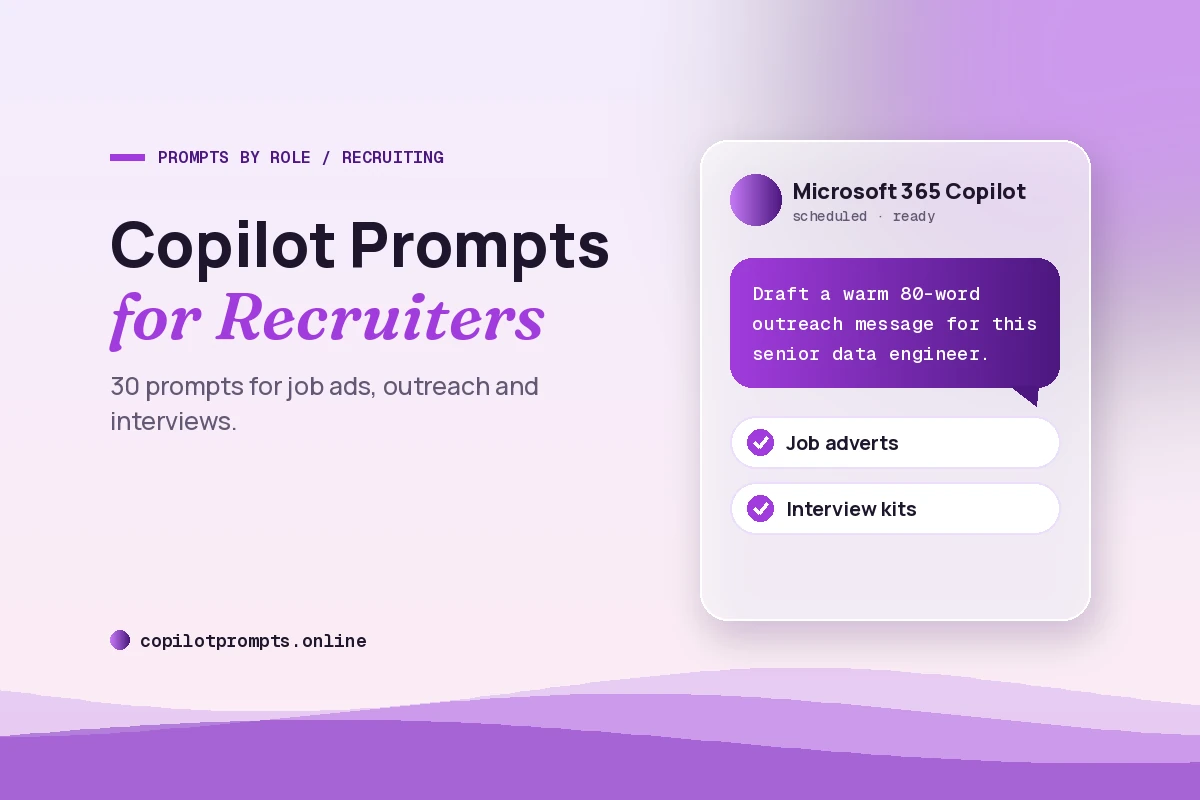 Copilot prompts for recruiters featured image