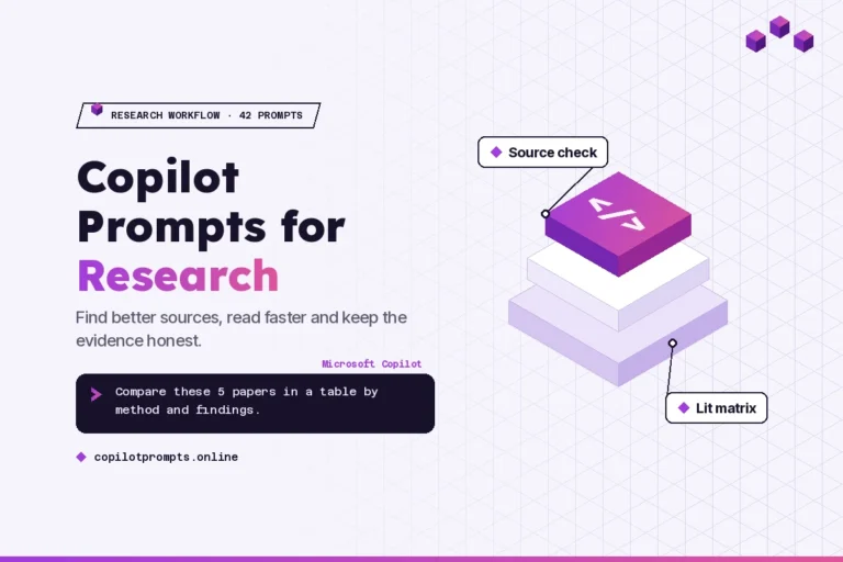 Copilot prompts for research featured image