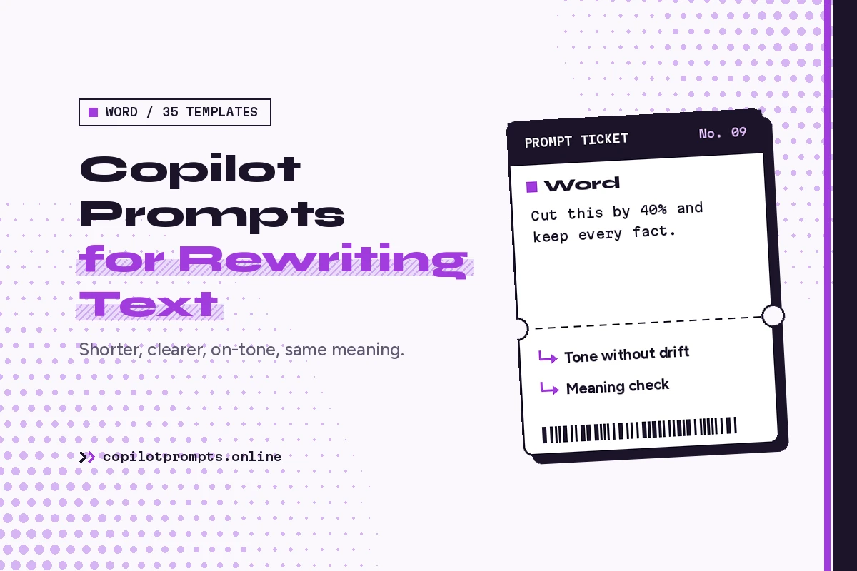 Copilot prompts for rewriting featured image