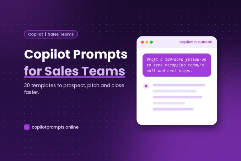 Copilot prompts for sales featured image