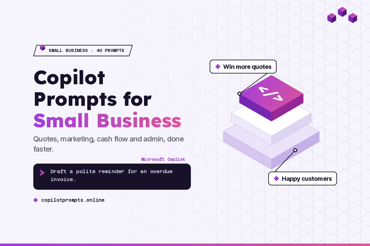 Copilot prompts for small business owners featured image