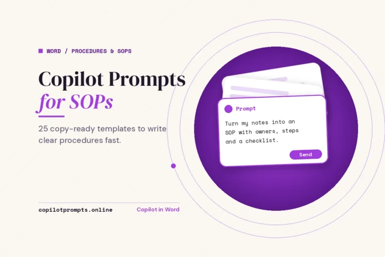 Copilot prompts for sop featured image