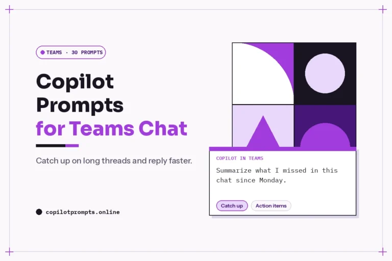 Copilot prompts for teams chat featured image