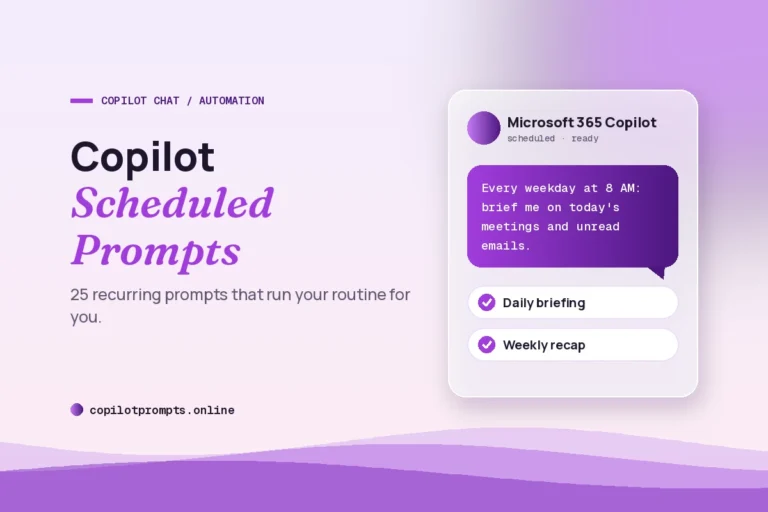 Copilot scheduled prompts featured image