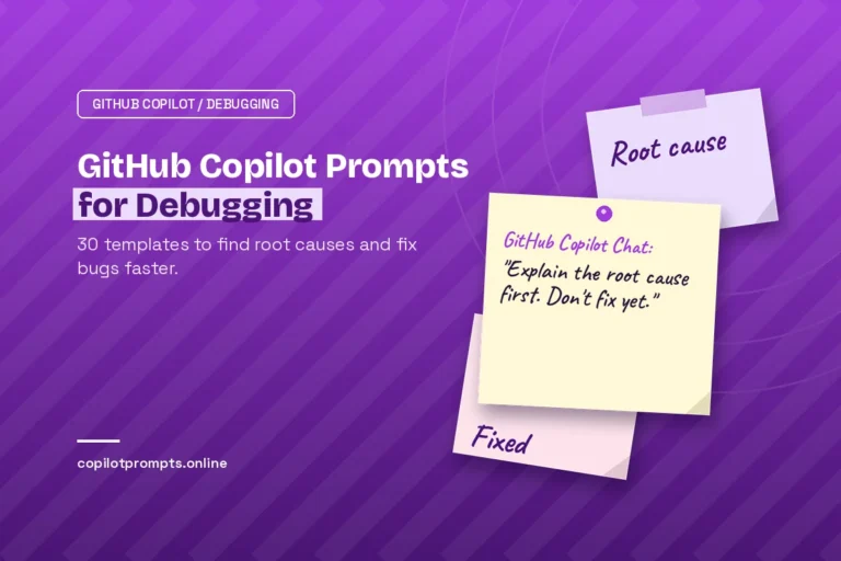 Github copilot prompts for debugging featured image
