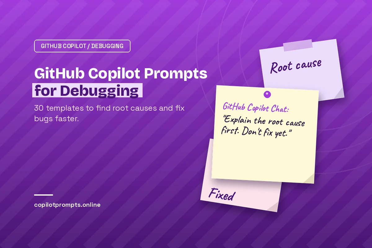 Github copilot prompts for debugging featured image