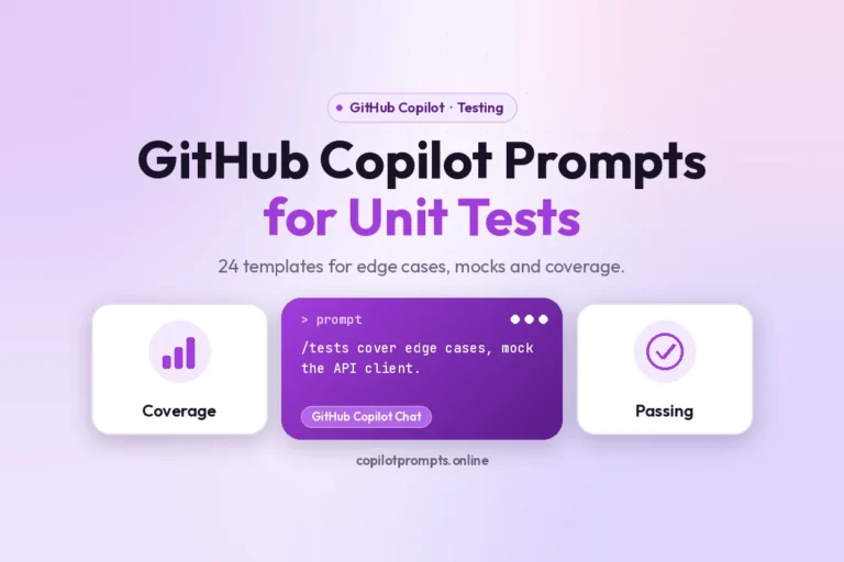 Github copilot prompts for unit tests featured image