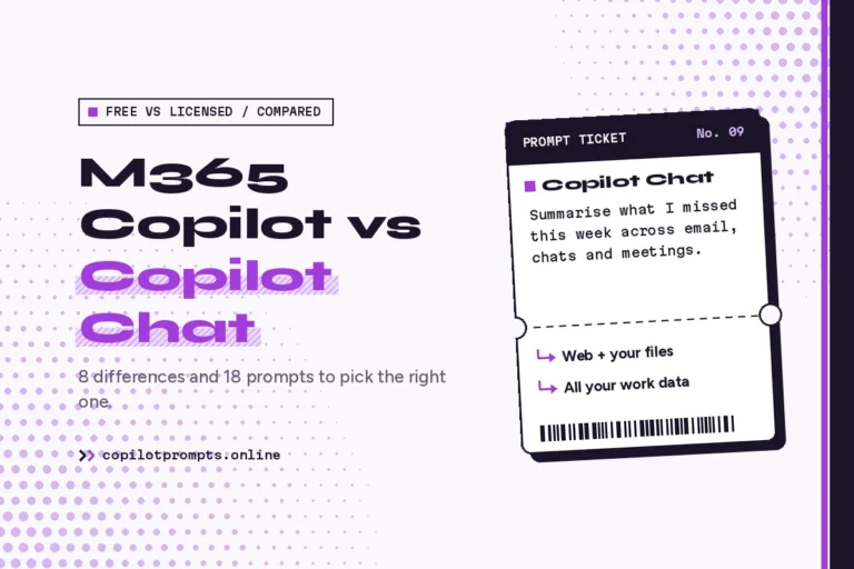 Microsoft 365 copilot vs copilot chat featured image